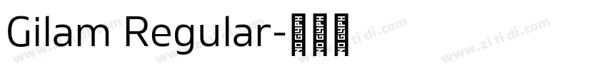 Gilam Regular字体转换